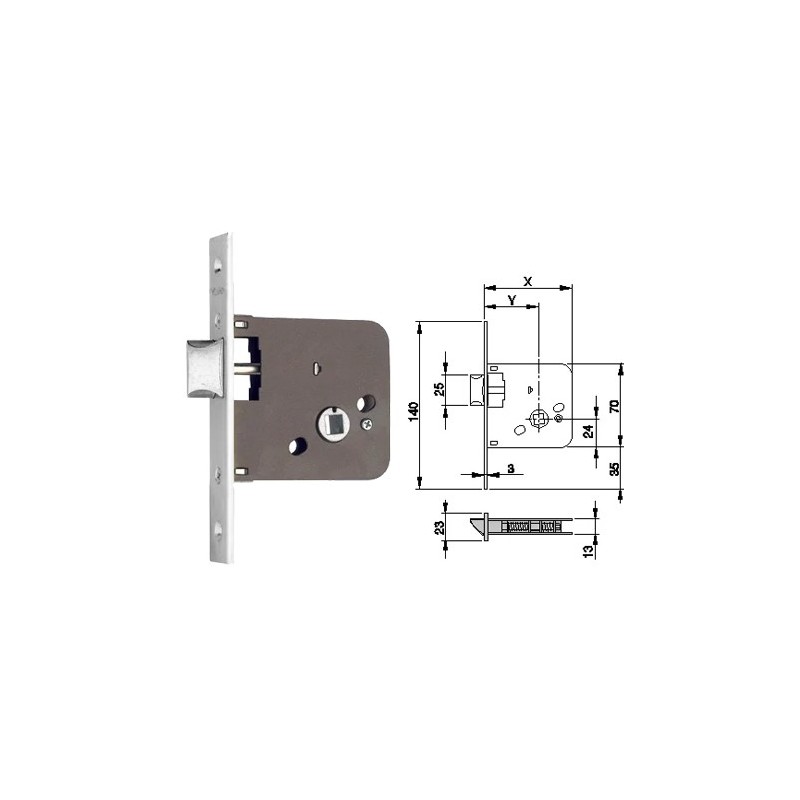 CERRADURA YALE 650-70 HN