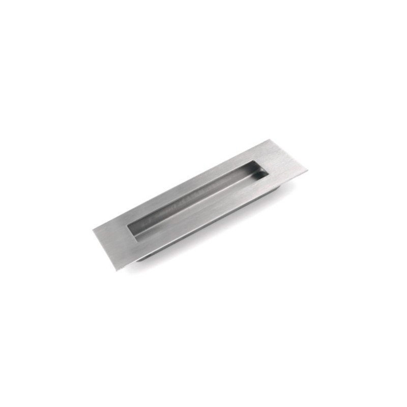 TIRADOR EMBUTIR INOX 9008 150MM CUADR.