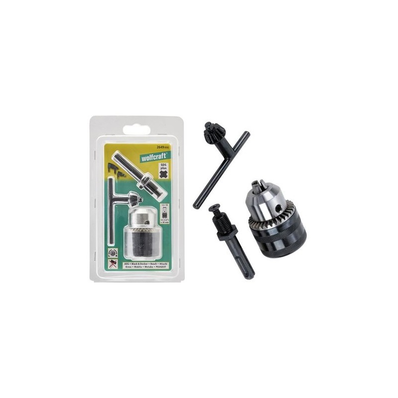 PORTABROCA ADAPTADOR Y LLAVE 2649000 WOLFCRAFT