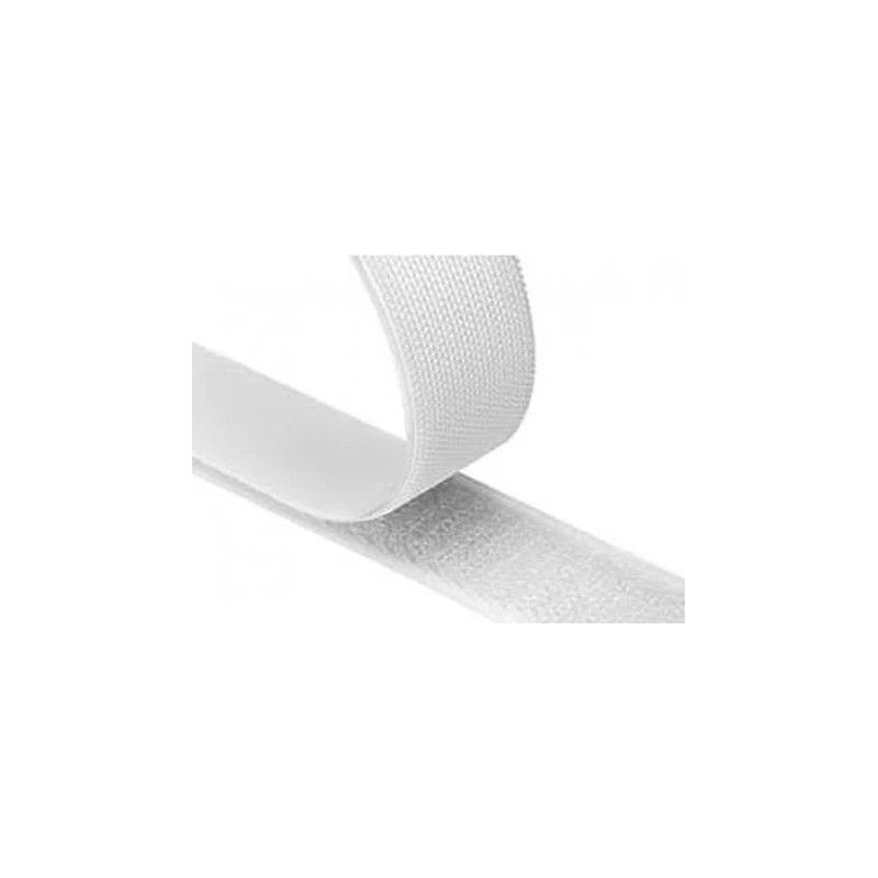 CINTA AUTOCIERRE MACHO 25 MT.20 MM BL ADHESIVA