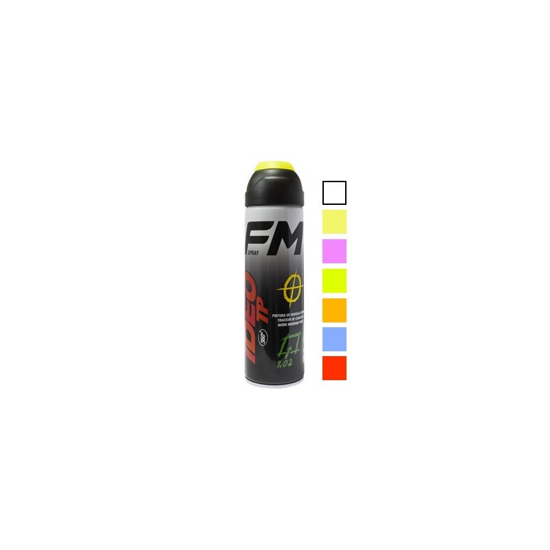PINTURA SPRAY FLUOR TP+AMARILLO OBRAS 650ML