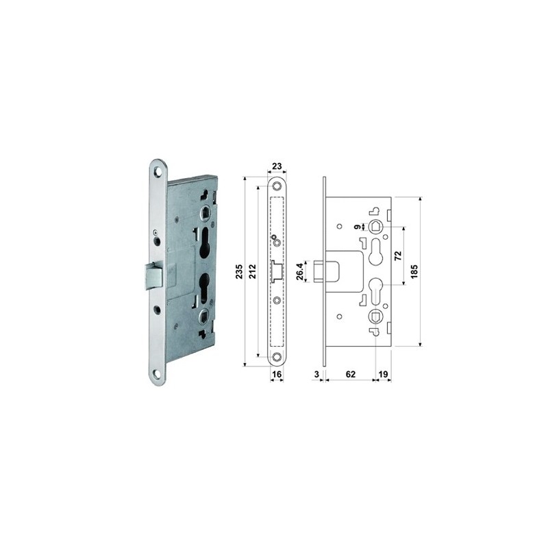 CERRADURA BATON CORTAFUEGO ANT E9119