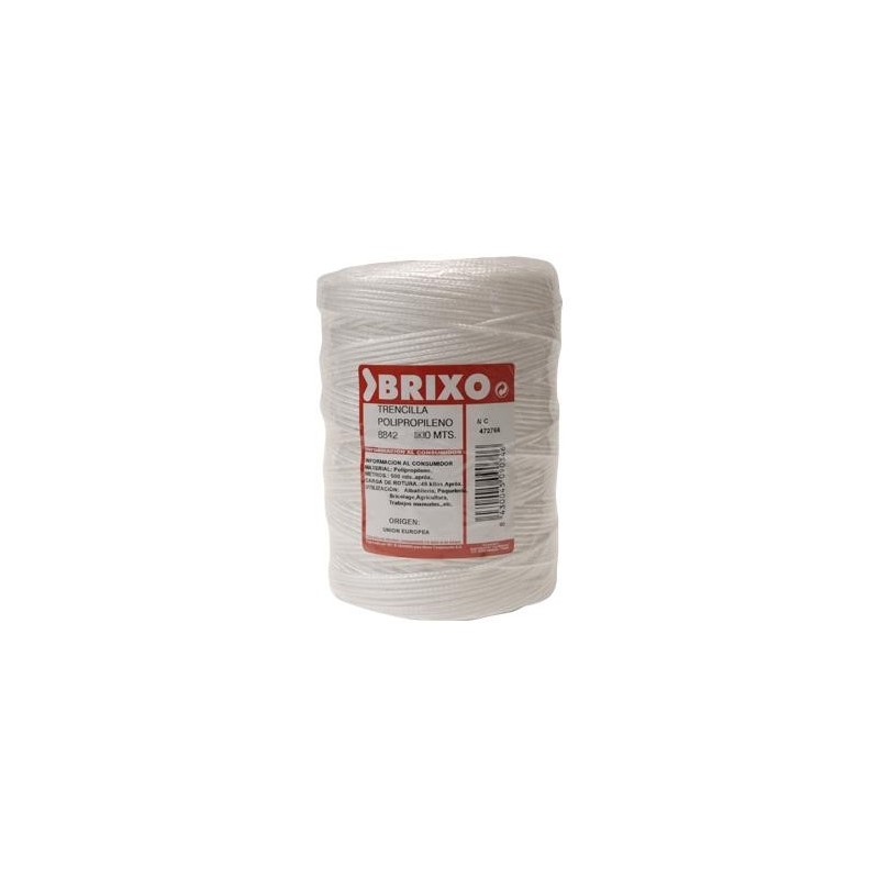HILO POLIPROPILENO BRIXO 500MT BLANCO BLISTER