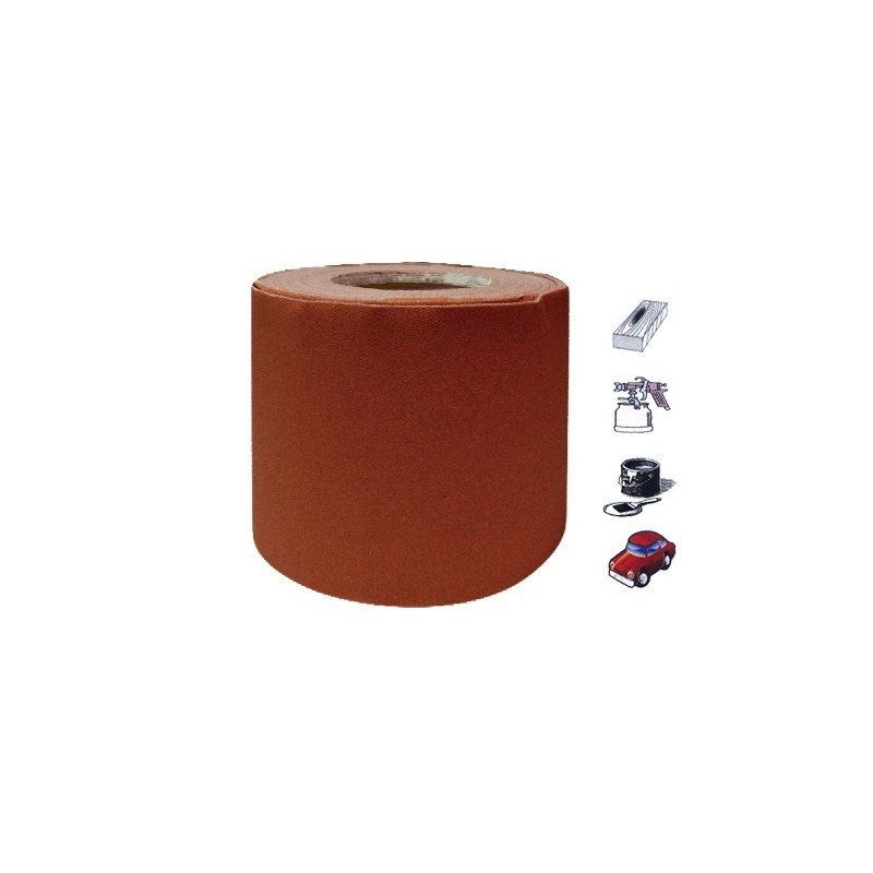 LIJA VELCRO ROLLO 25MT X 115 P100 CORINDON