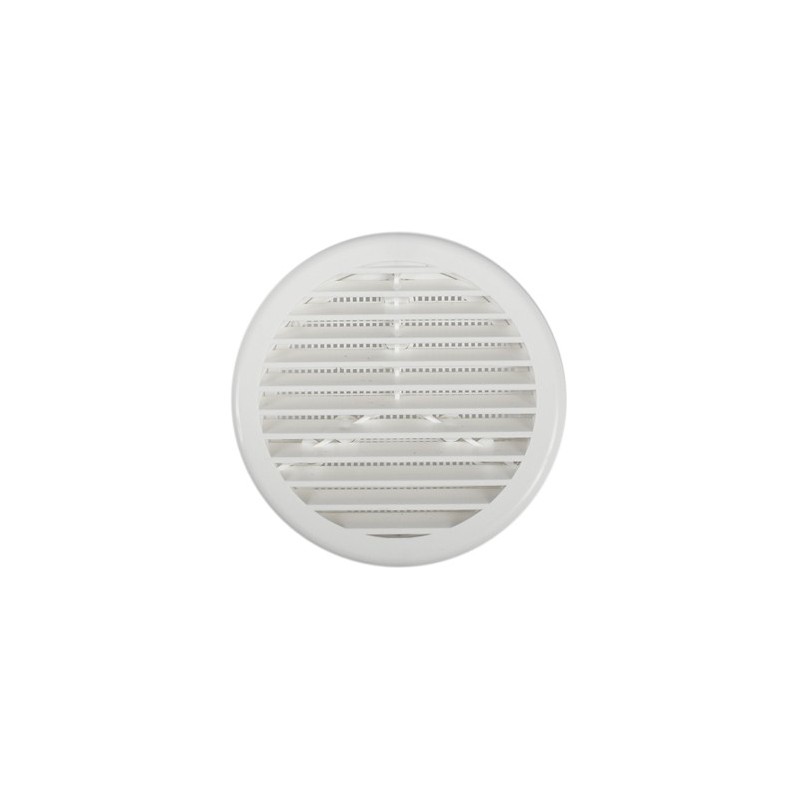REJILLA CIRCULAR PLASTICA CON MOSQUITERA 100-130MM BLANCA J1005B