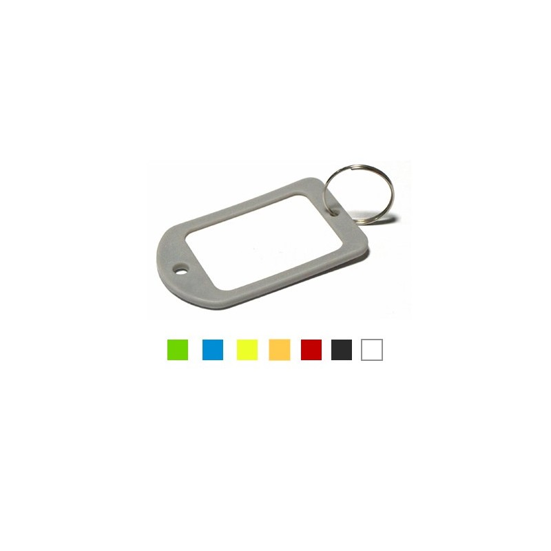 LLAVERO PORTAETIQUETA GRANDE BLANCO A-471-2