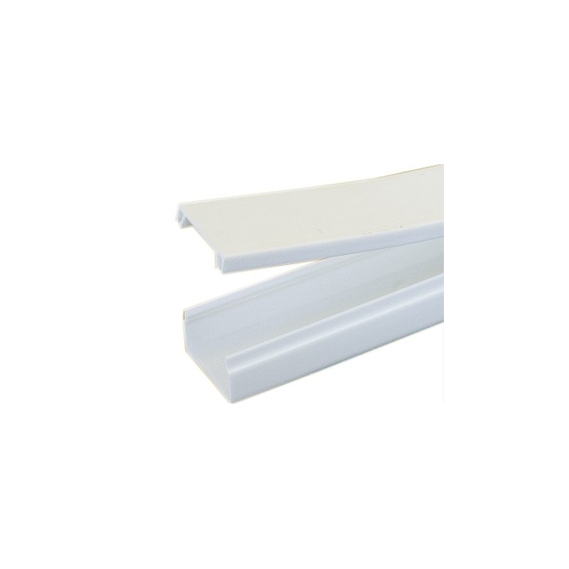 CANALETA ADHESIVA 10X9MM 2 METROS BLANCA K1001B