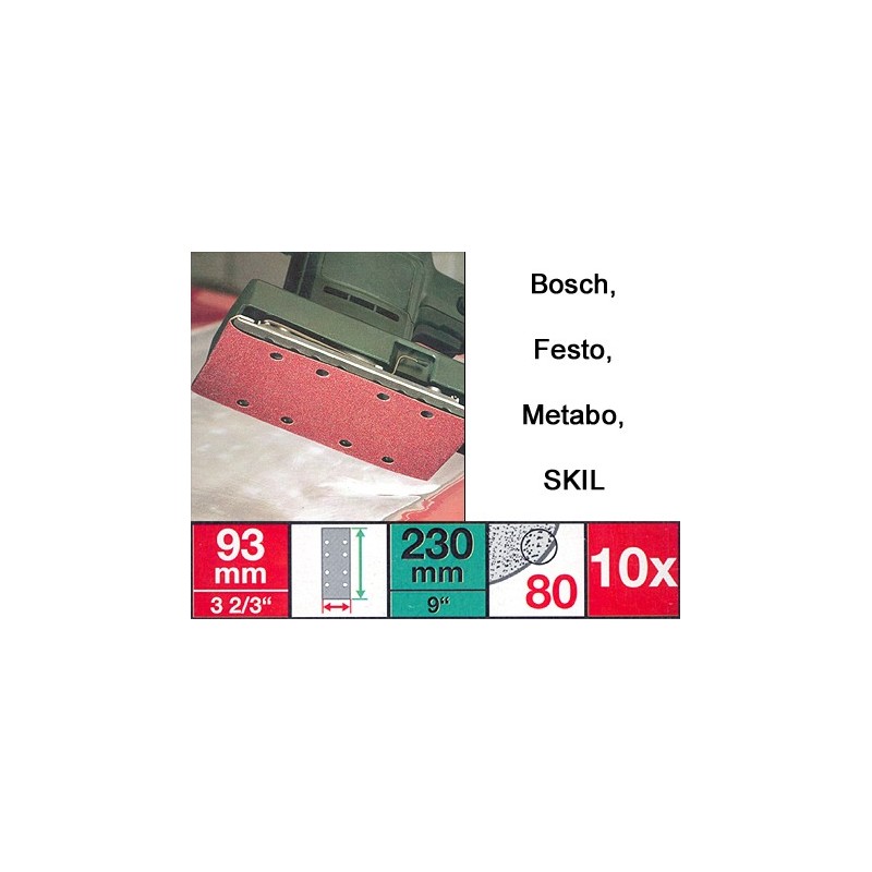 HOJA LIJA LUX 93X230 GR.  60 10 PZA.REF.100387