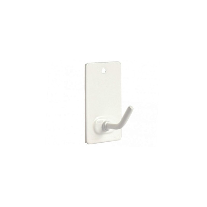 PERCHA METALICA ADHESIVA BLANCA P2001B (3 und)