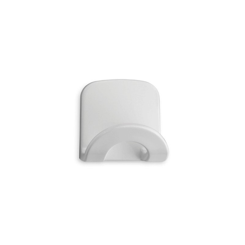 PERCHA GRANDE FORMA  ARCO ADHESIVA BLANCA P4005B