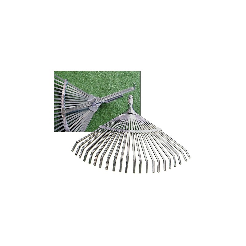 ESCOBA JARDIN REGULABLE SIN MANGO ALUM. 112549
