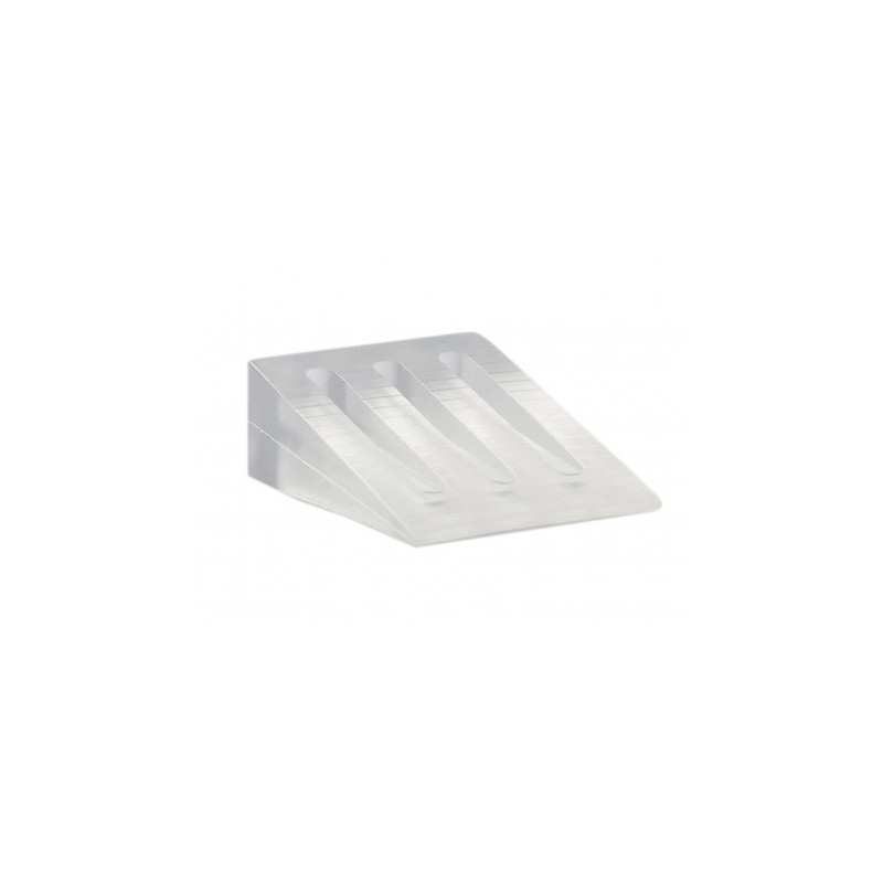 CUÑA DE GOMA 13X30X45 MM TRANSPARENTE T2004T (2 und)