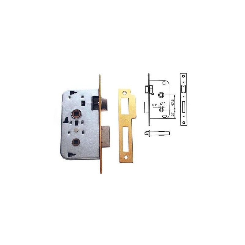 CERRADURA TESA EMBUTIR MADERA 2004 40HL