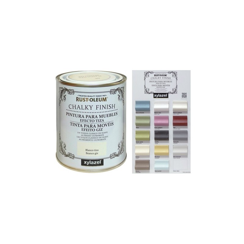 PINTURA MUEBLES CHALKY 750ML BLANCO ANTIGUO