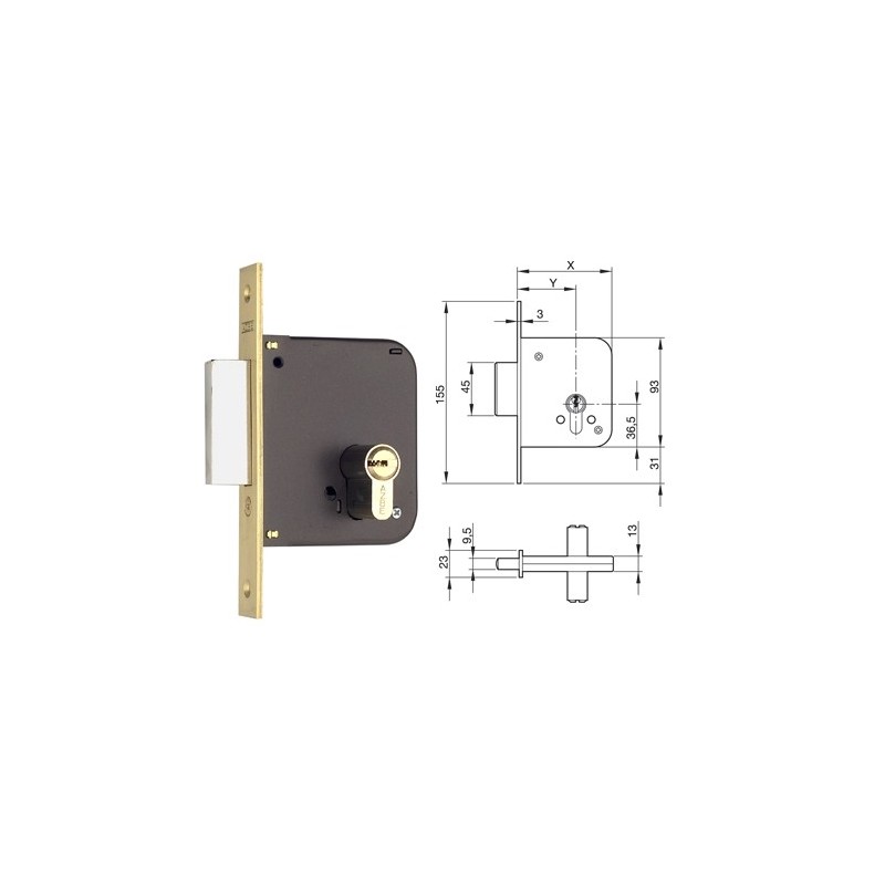 CERRADURA YALE  701-70 HL