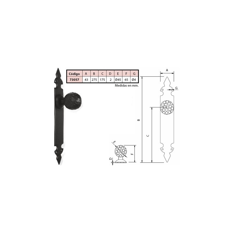 POMO CON PLACA ZORRO  73057