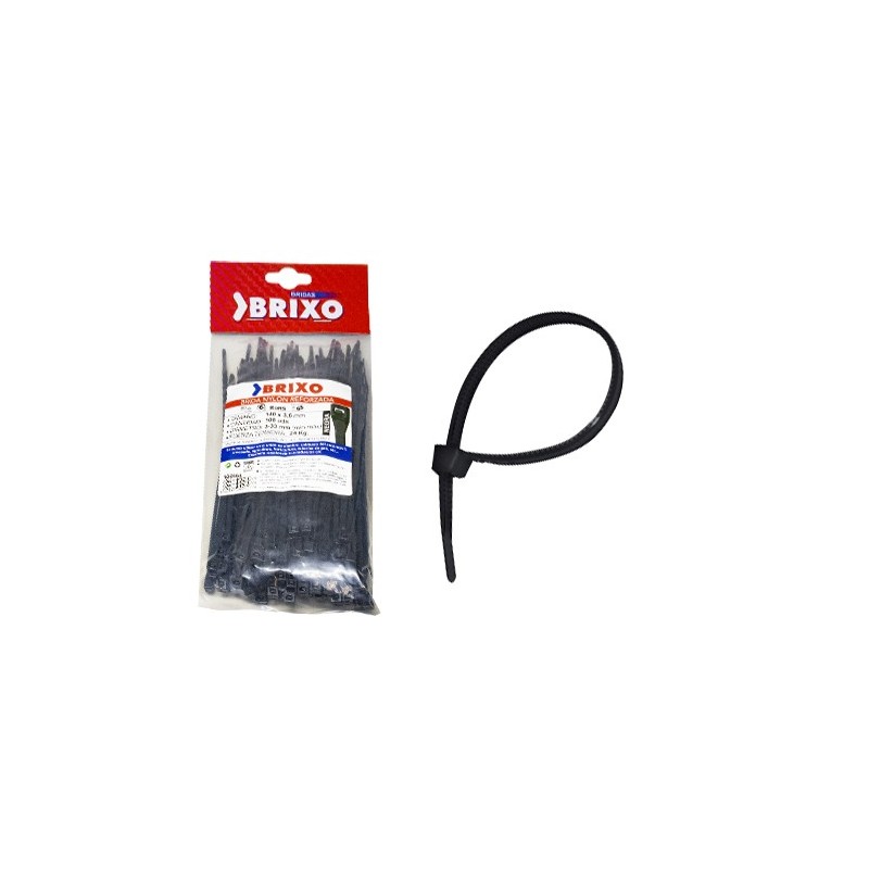 BRIDA NEGRA BRIXO 370X3,6MM (100U)