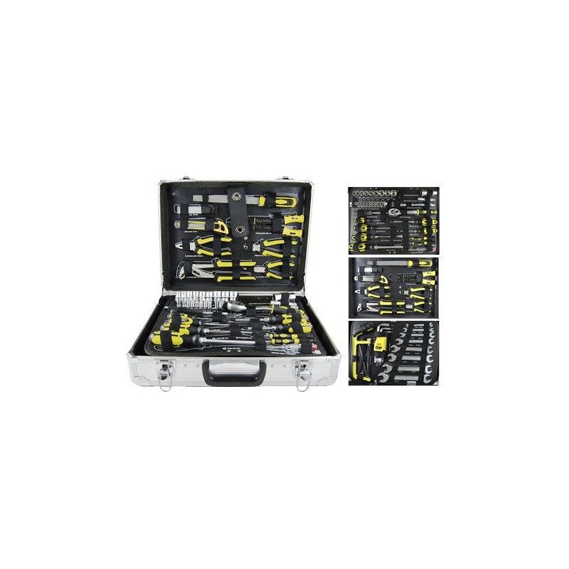 ESTUCHE HERRAMIENTAS  ALUMINIO 108PZ 53444
