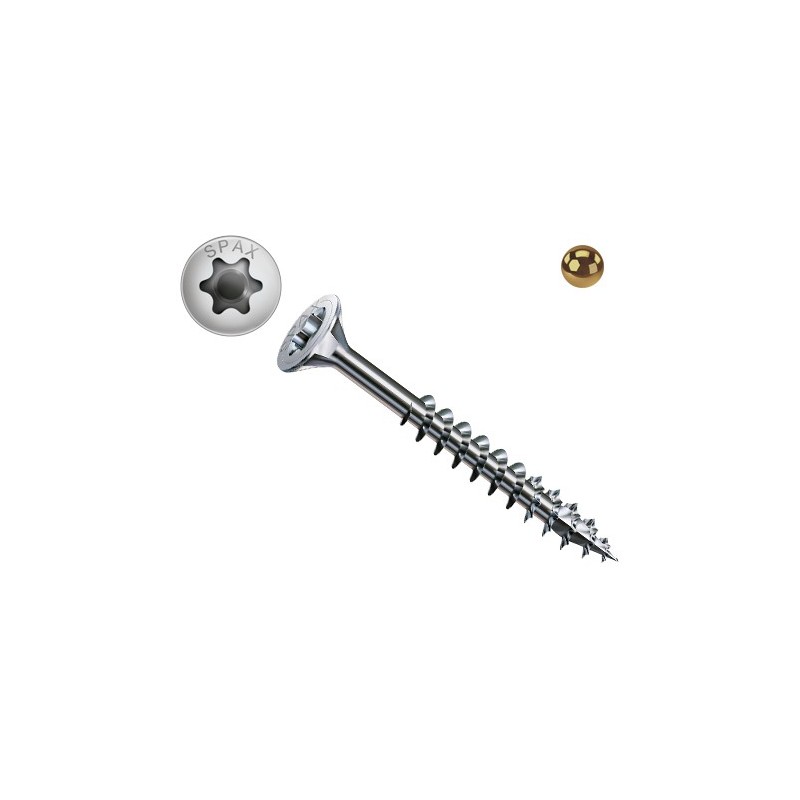 TIRAFONDO WIROX T20 4  X 40 SPAX CAJA 1000U