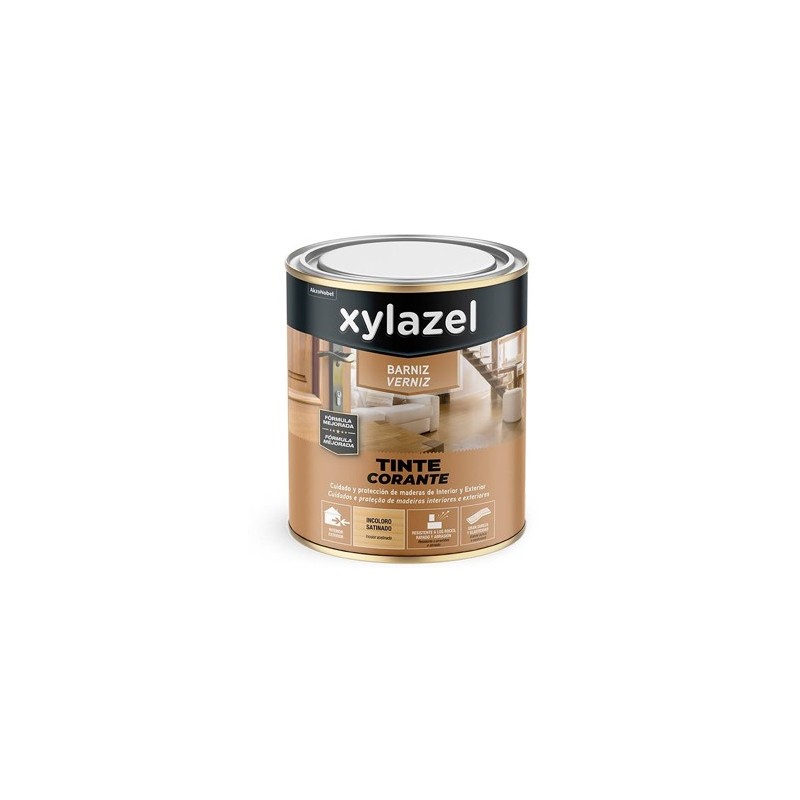 BARNIZ TINTE SATINADO INCOLORO 750ML XYLAZEL