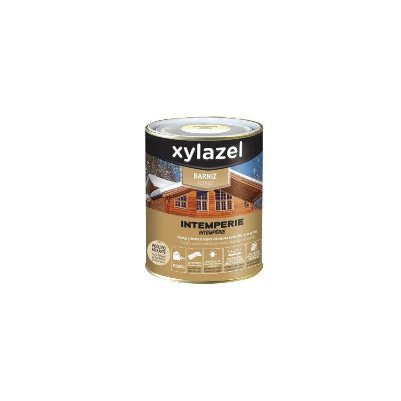 BARNIZ INTEMPERIE SATINADO INCOLORO 750ML XYLAZEL