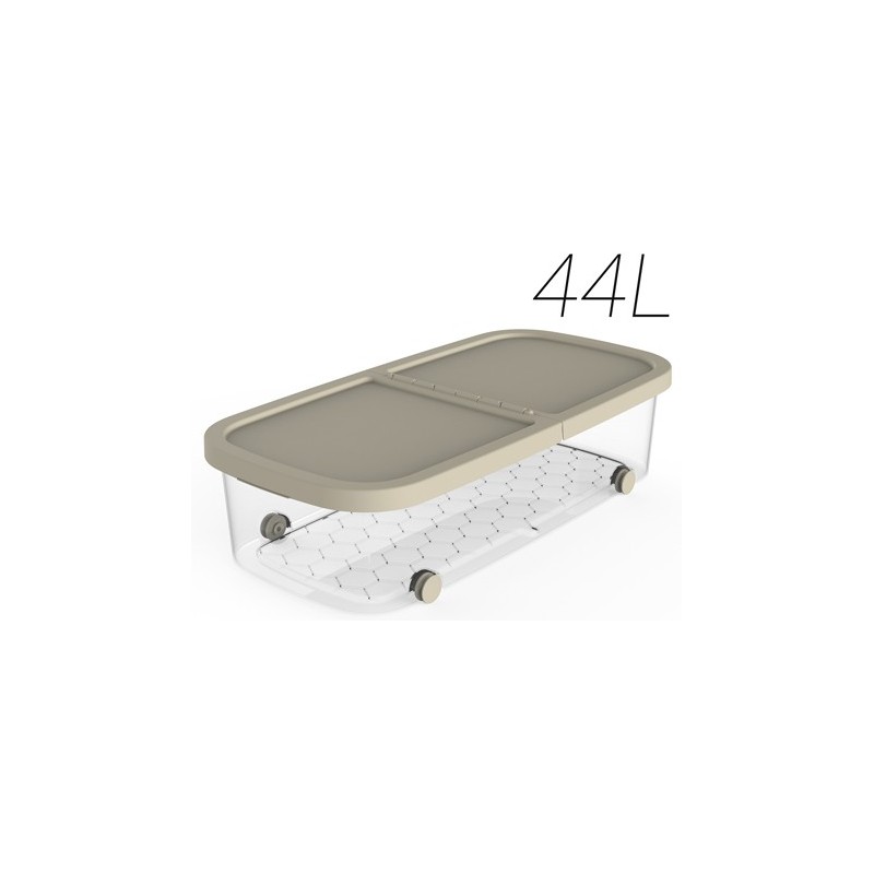 CAJA MULTIBOX B/CAMA 44L. 79X39X20CM BEIGE 88006
