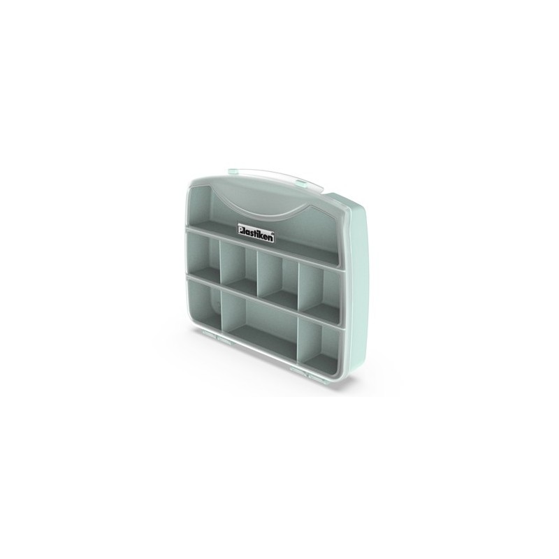 CAJA ORGANIZADORA 19X16X3,7CM TITANIUM MENTA 80019