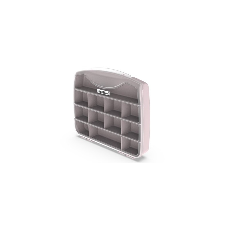 CAJA ORGANIZADORA 25X21X4CM TITANIUM ROSA 80025