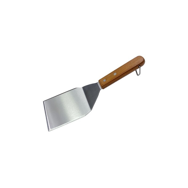 ESPATULA BARBACOA ACERO INOX MANGO MADERA 28x10 CM FC-2020B