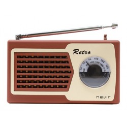 RADIO RETRO MARRON  NVR-200
