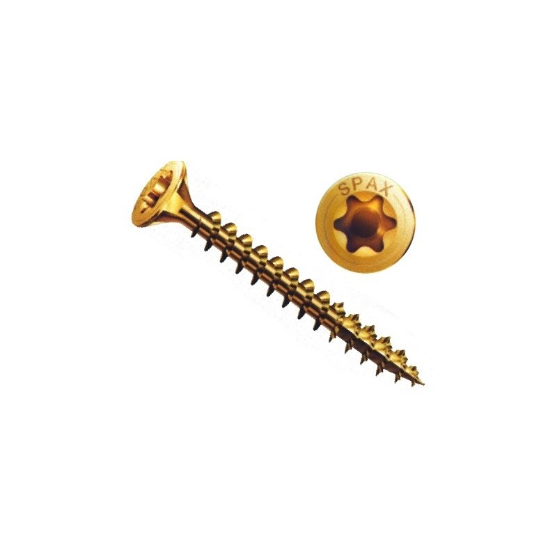 TIRAFONDO YELLOX T20 4,5X 35 SPAX CAJA 500U