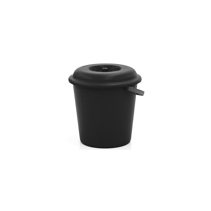 CUBO BASURA 16L NEGRO 6416L CON TAPA