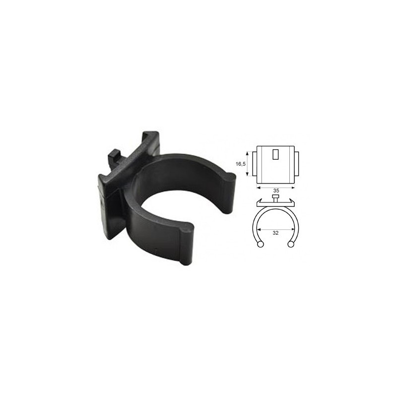 PINZA ZOCALO PVC/ALUMINIO NEG 96306