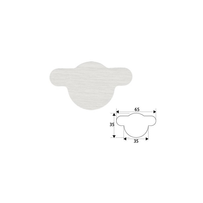 TAPON ADHESIVO P/BISAGRA 35MM BLCO 61995