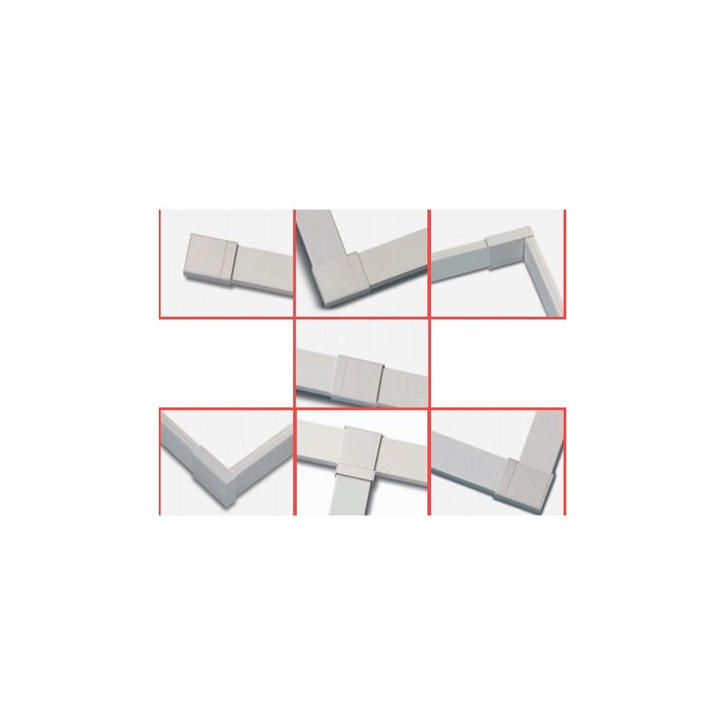 ACC. CANAL INSTAL. 15X10 MM BLANCA (50 UNID) K1007B