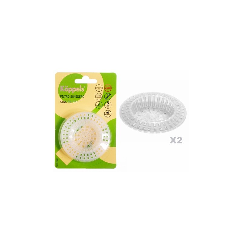 FILTRO SUMIDERO PLASTICO FREGADERO/DUCHA 70MM TRANSP.  S2005T