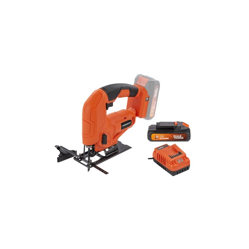 SIERRA CALADORA 20V.+BAT. 2,0AH+ CARG. DUAL-PACK POWERPLUS