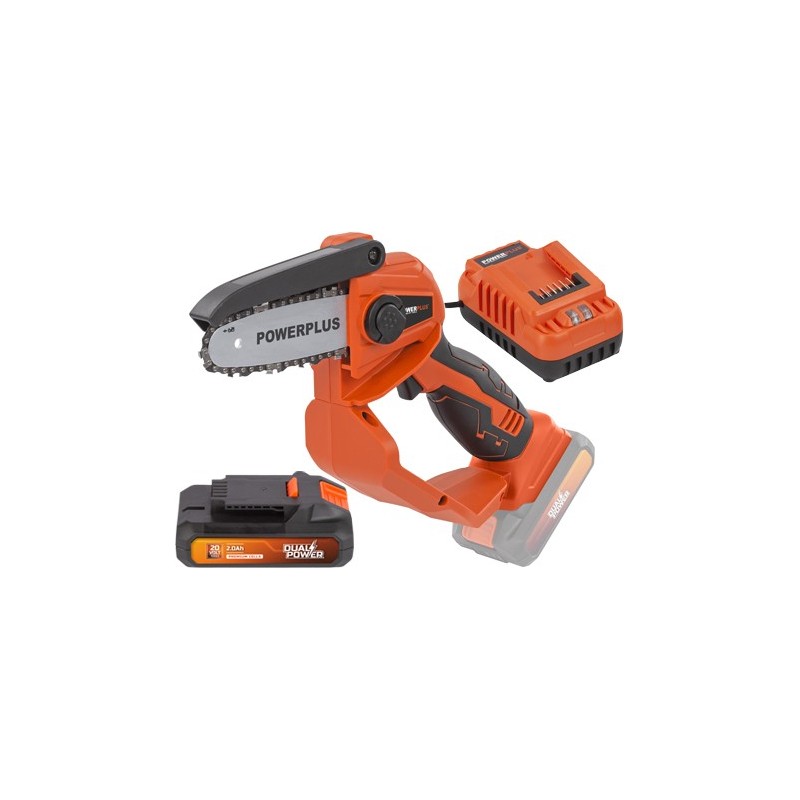 MOTOSIERRA 20V.+BAT. 2,0AH+ CARG. DUAL-PACK POWERPLUS