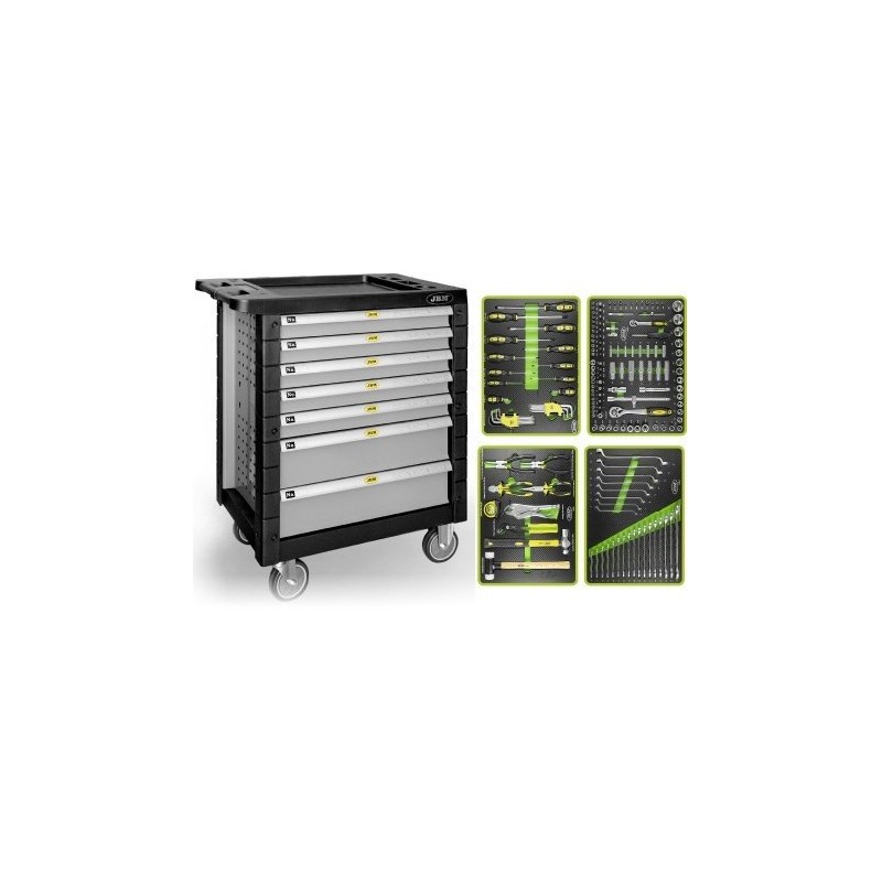 CARRO HERRAMIENTAS GRIS 7 CAJONES + 171 PIEZAS