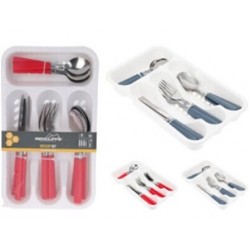 CUBIERTOS ACERO INOX 16PZS+...