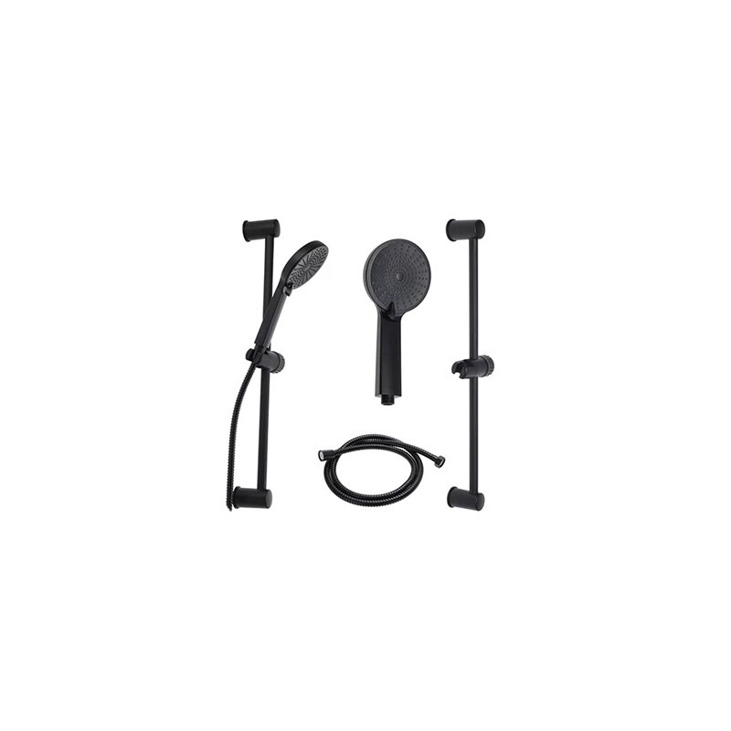 MANGO DUCHA+BARRA+ MANGUERA NEGRO MATE CF6000130