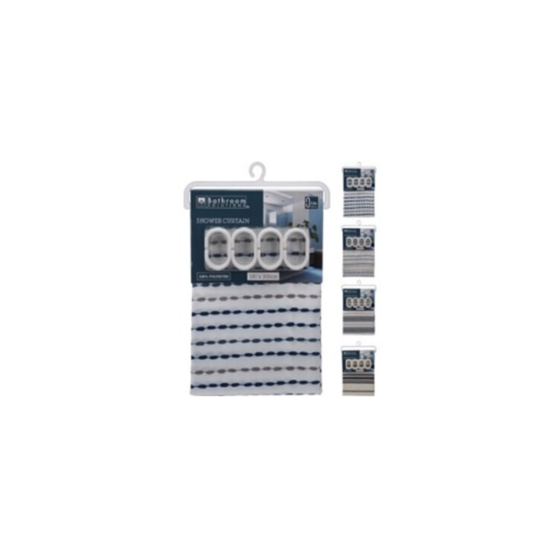 CORTINA DUCHA POLIESTER   180X200 CM  CY2400180