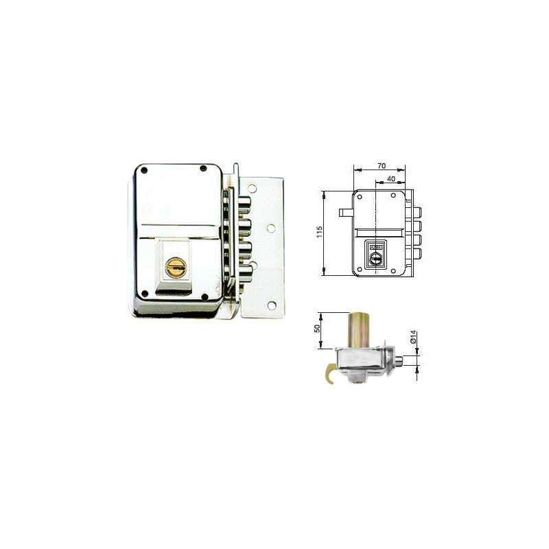 CERRADURA YALE    8-0 HS-3 NI IZ
