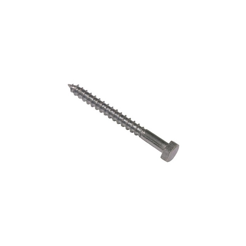 TORNILLO BARRAQUERO INOX  6X 30 100U