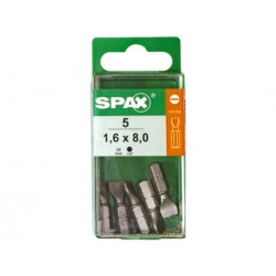 PUNTAS PLANA 1,6X8,0X25 (5...