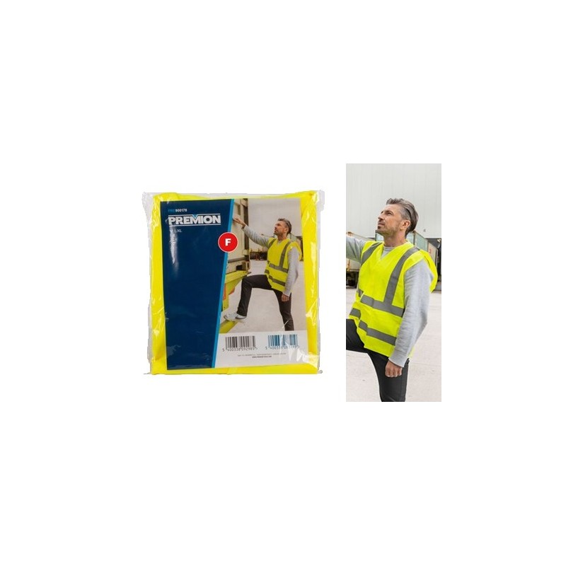 CHALECO AMARILLO SEGURIDAD L/XL PRE900178 PREMION