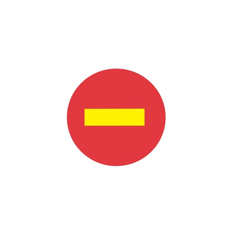 BOLSA SEÑAL SERIGRAFIADA DIRECCION PROHIBIDA 4050001 JAR