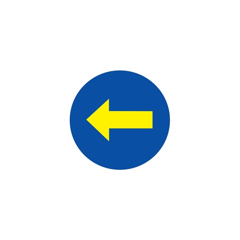 BOLSA SEÑAL SERIGRAFIADA DIRECCION OBLIGATORIA IZQ. 4050021 JAR