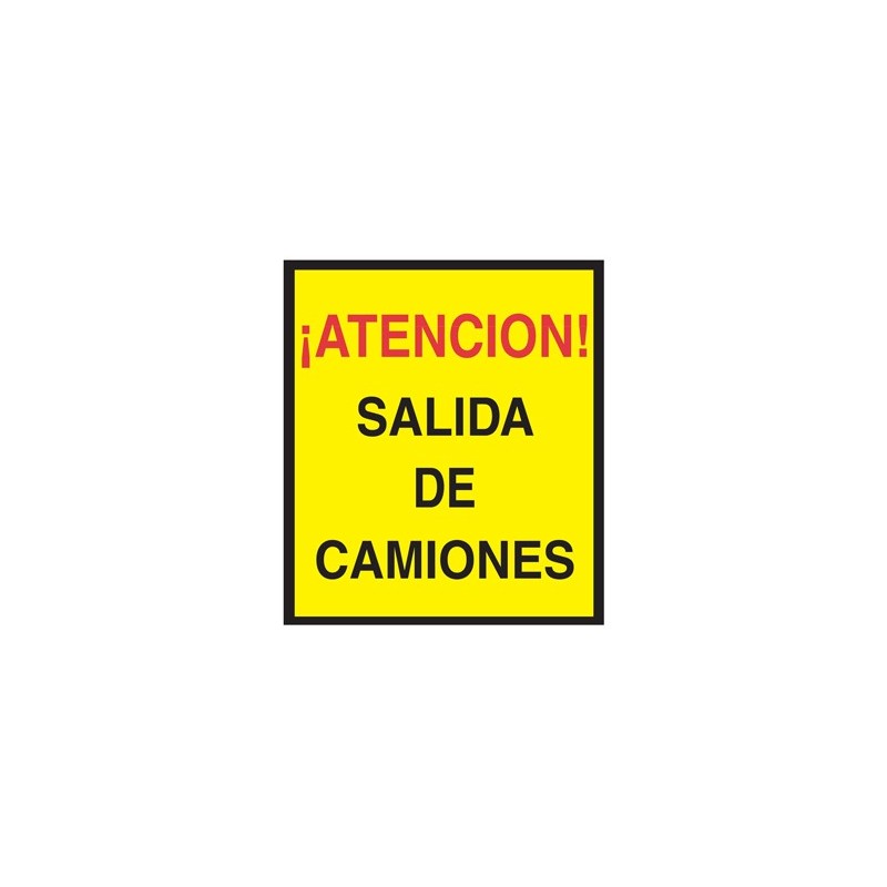 BOLSA SEÑAL SERIGRAFIADA SALIDA DE CAMIONES 4050016 MEPLAS JAR