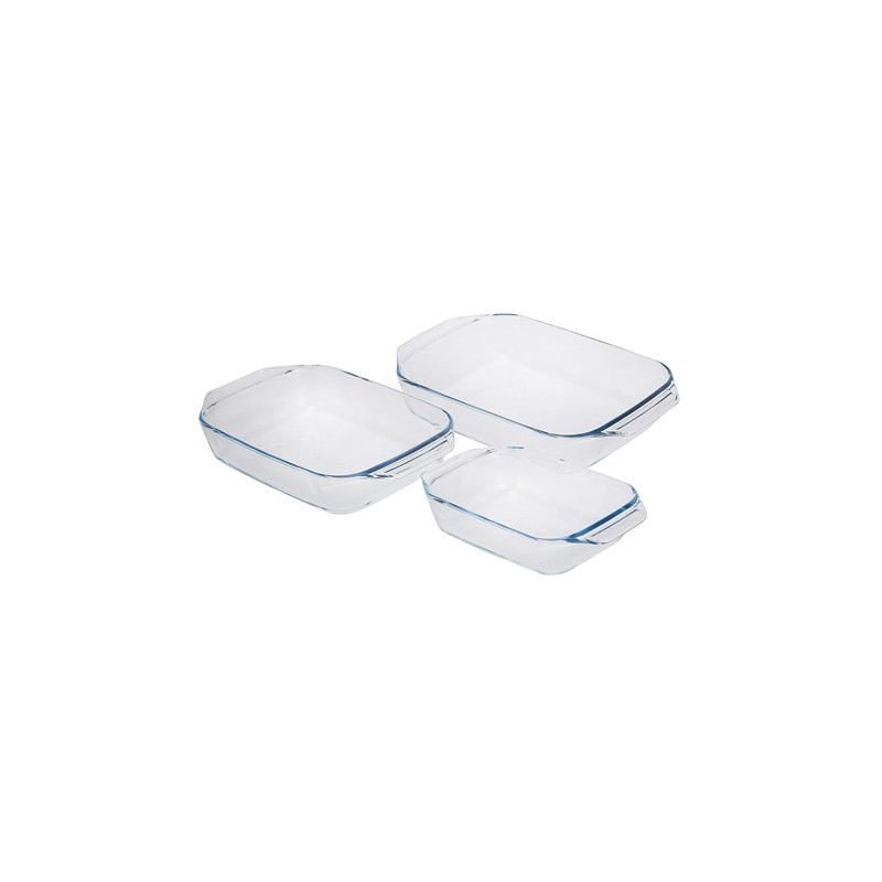 BANDEJA CRISTAL HORNO SET 3 UND. 170490720 PROMO